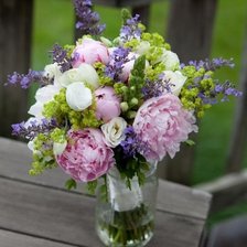 Схема вышивки «пионы в букете»