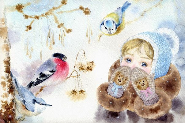 Зимняя прогулка - оригинал