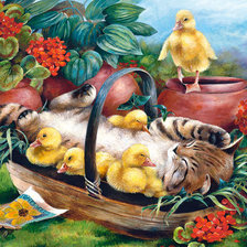 Схема вышивки «обеденный сон»