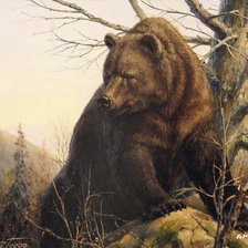 Схема вышивки «хозяин тайги»