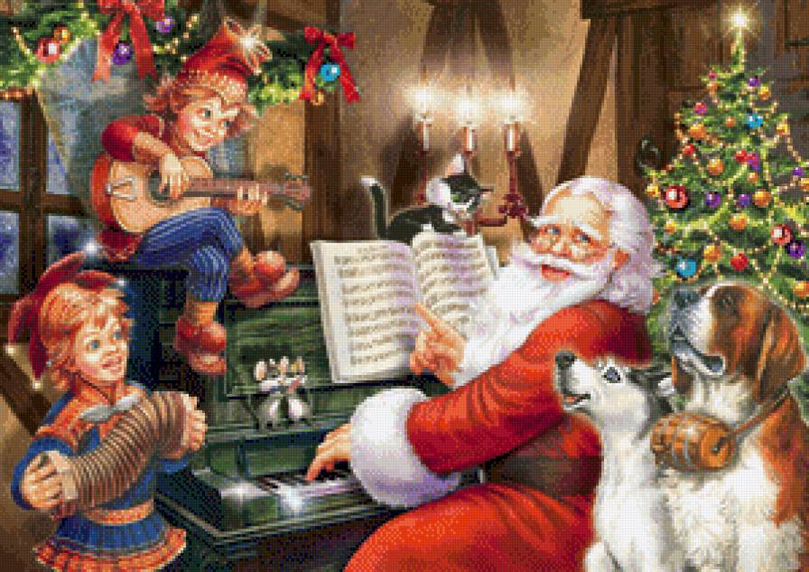 babbo natale al pianoforte - предпросмотр