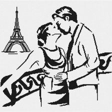 Схема вышивки «пара в париже»