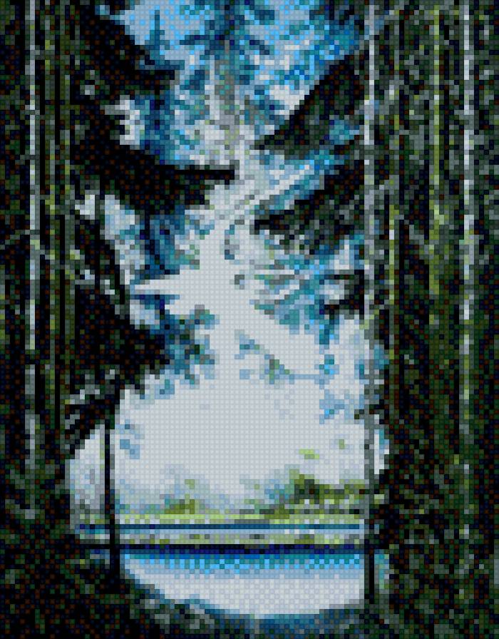 лебеди в небе - пейзаж, лебеди - предпросмотр