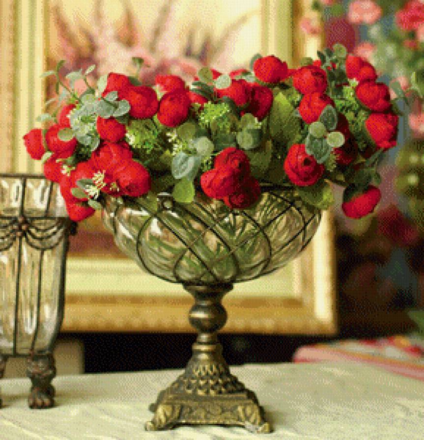 розы - цветы, букет, натюрморт - предпросмотр