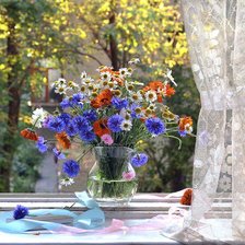 Схема вышивки «на окне»