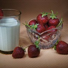 Схема вышивки «клубника»