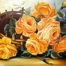 Схема вышивки «Букет роз»