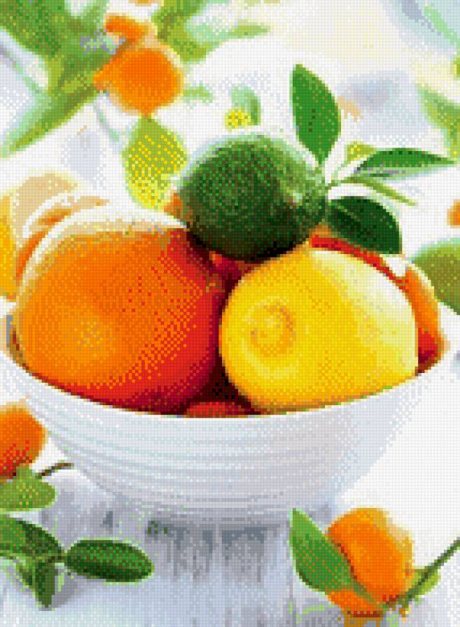 Цитрусы - апельсин, на кухню, лимон - предпросмотр