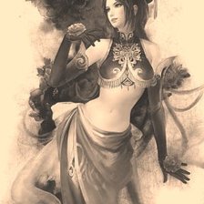 Схема вышивки «восточный танец»