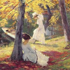 Схема вышивки «У пруда»