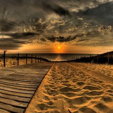 Схема вышивки «Закат на пляже»