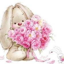 Схема вышивки «Зайка»