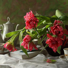 Схема вышивки «цветы»