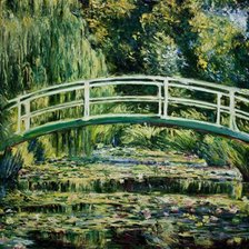 Схема вышивки «Моне, пруд с лилиями»