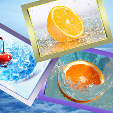 Схема вышивки «фрукты в воде»