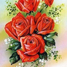 Схема вышивки «розочки»