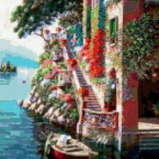 Схема вышивки «Причал в Венеции»