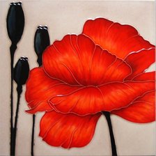 Схема вышивки «мак»