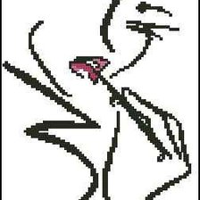 Схема вышивки «давушка»