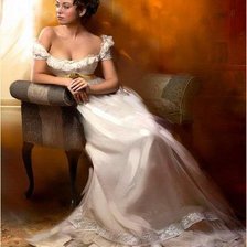 Схема вышивки «Девушка»