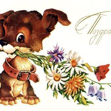 Схема вышивки «Поздравляю!»