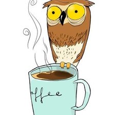 Схема вышивки «кофе»