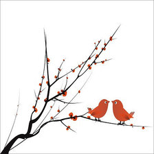 Схема вышивки «Воробьи 1»