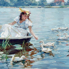 Схема вышивки «на лодочке»