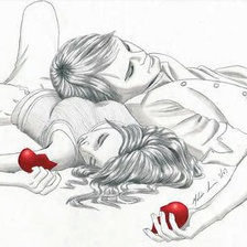 Схема вышивки «Разорванное сердце»