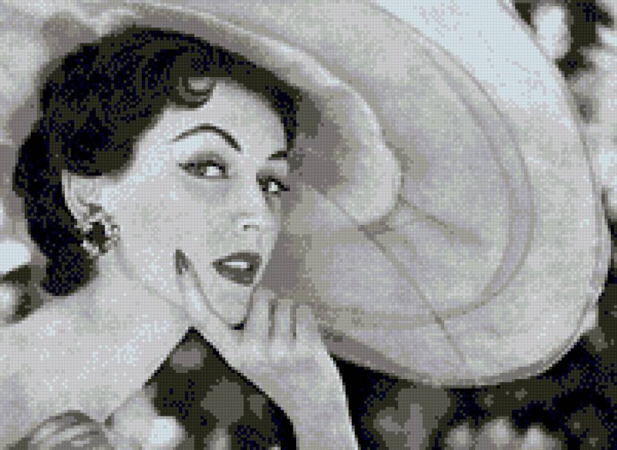 кокетка - девушка, портрет - предпросмотр