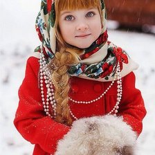 Схема вышивки «девочка»