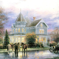 Схема вышивки «городской пейзаж»