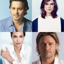 джонни, кира, анджи, брэд