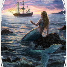 Схема вышивки «русалочка»