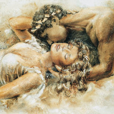 Схема вышивки «Двое2»