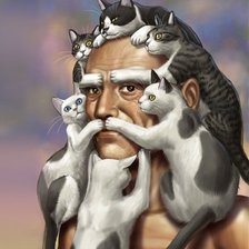 Схема вышивки «Коты»