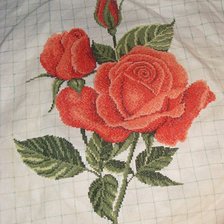 Схема вышивки «розочка»