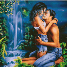 Схема вышивки «Влюбленные»