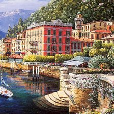 Схема вышивки «набережная»