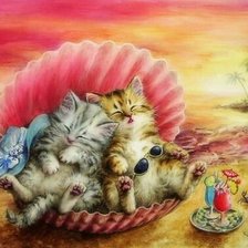 Схема вышивки «пляжный отдых»