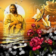 Схема вышивки «Ісус»