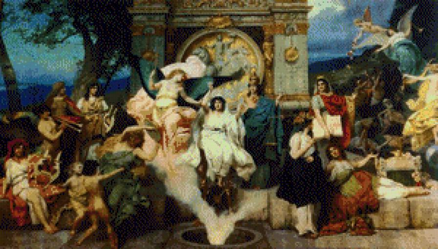 H.Siemiradzki - kurtyna z Teatru i Opery we Lwowie - предпросмотр