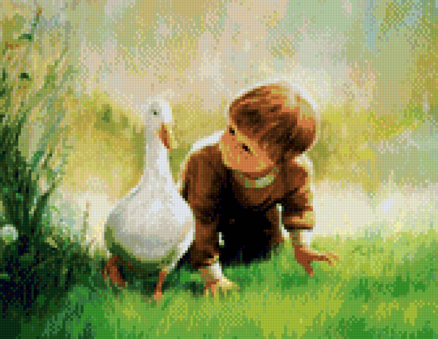 Гусь - картина - предпросмотр