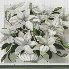 Схема вышивки «лилия»