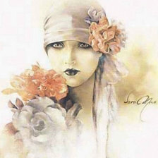 Схема вышивки «леди»