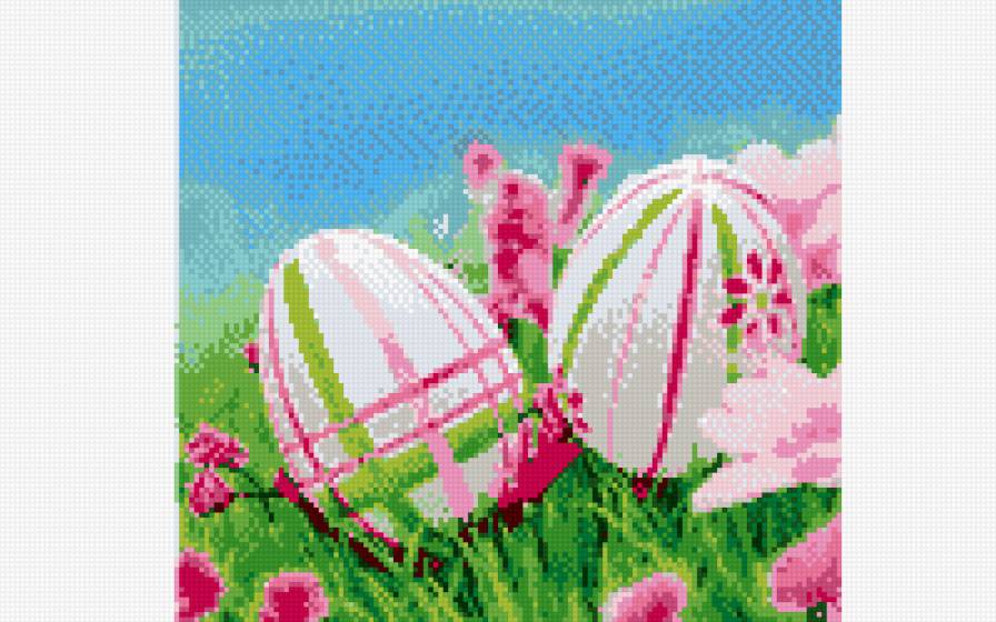 Пасхальные яйца - пасха, яйца, праздник, радость - предпросмотр