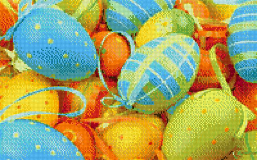 Пасхальная картина - яйца, пасха, картина - предпросмотр