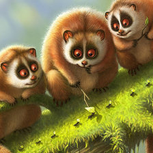 Схема вышивки «Лемуры»