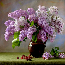 Схема вышивки «Сирень»