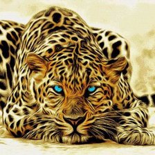 Схема вышивки «Леопард»